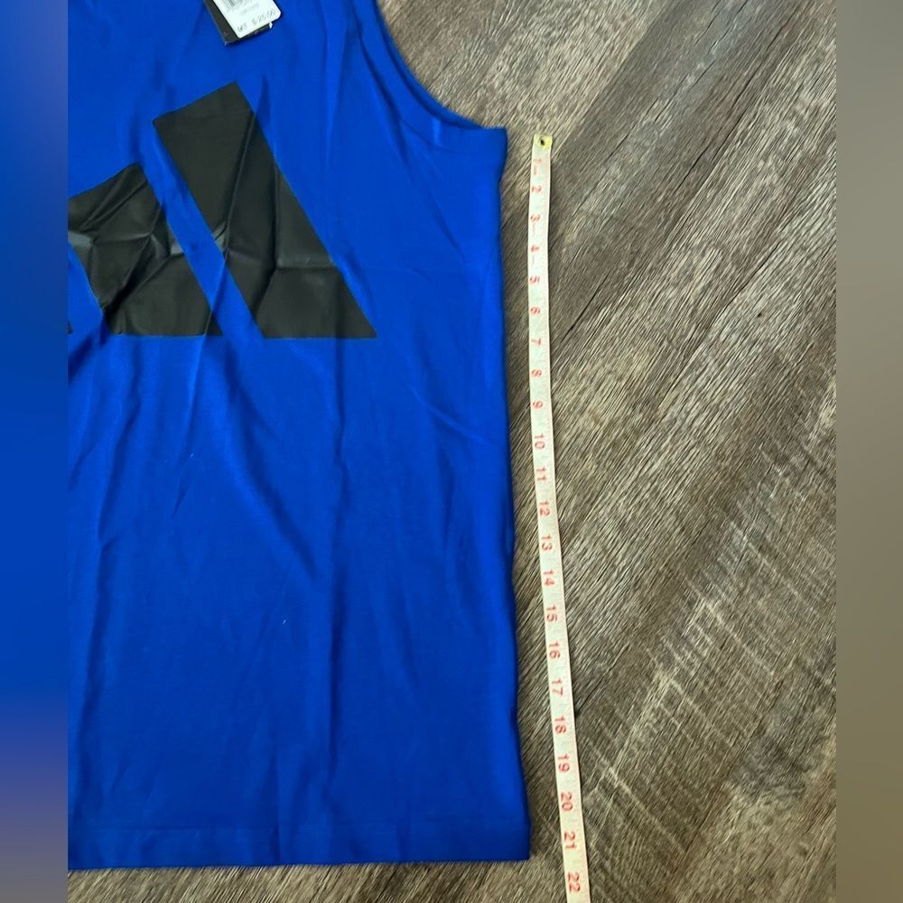 Adidas Crew Neck Big and Tall Tank Top-Medium Tall - Picture 6 of 7
